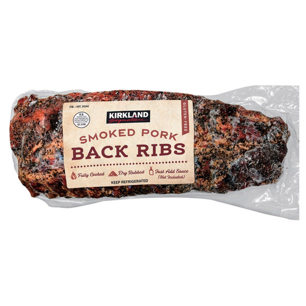 Kirkland Signature Smoked Pork Ribs ($8.99 / lb)
