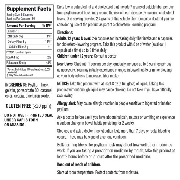 Kirkland Signature Psyllium Fiber, 720 Capsules