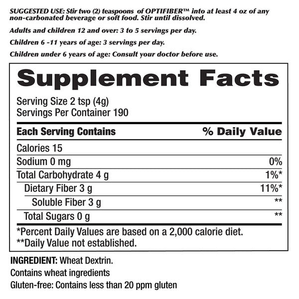 Kirkland Signature OPTIFIBER, 26.8 Ounces, 190 Servings