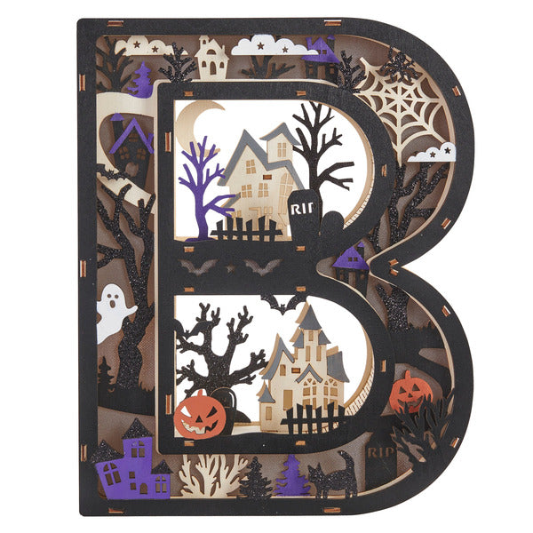 BOO Wooden Light Up Letters, Set of 3