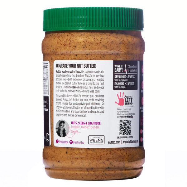 Nuttzo Organic 7 Nut & Seed Butter, Power Fuel Crunchy, 26 oz