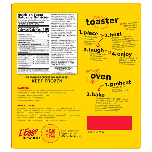 Eggo Homestyle Waffles, 72-count
