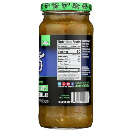 505 Southwestern Mild Fire Roasted Green Chile Salsa, 16 oz