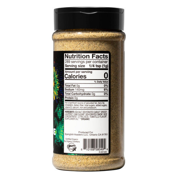 Spanglish Asadero Organic Chile Verde Seasoning, 9.8 oz