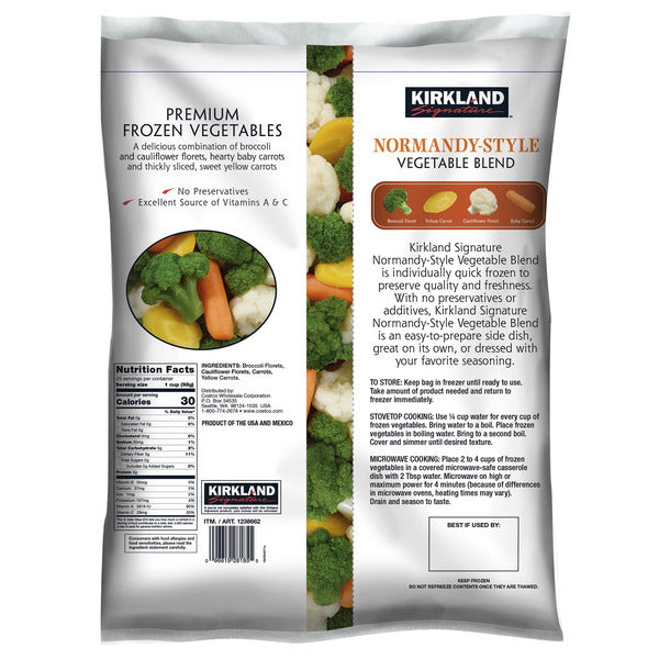 Kirkland Signature Normandy-Style Vegetable Blend, 5.5 lbs