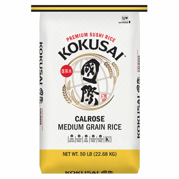 Kokusai Calrose Rice Medium Grain Rice, 50 lbs – Veruca San Elijo