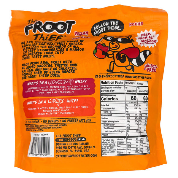 Froot Thief Fruit Whips, 0.7 oz, 20-count