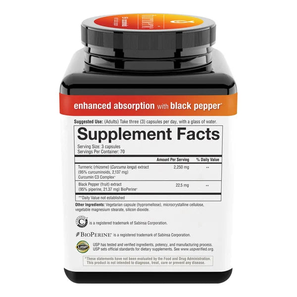 youtheory Turmeric Healthy Inflammation Support 2250 mg, 210 Count