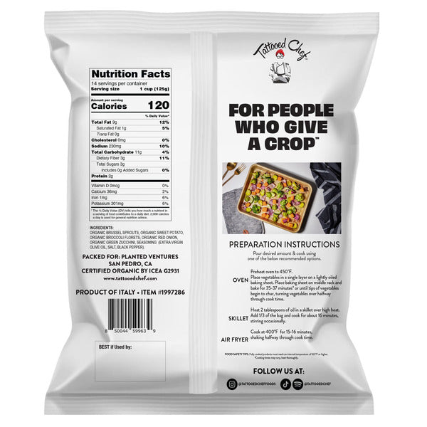 Tattooed Chef Organic Sweet Pan Vegetables, 64 oz