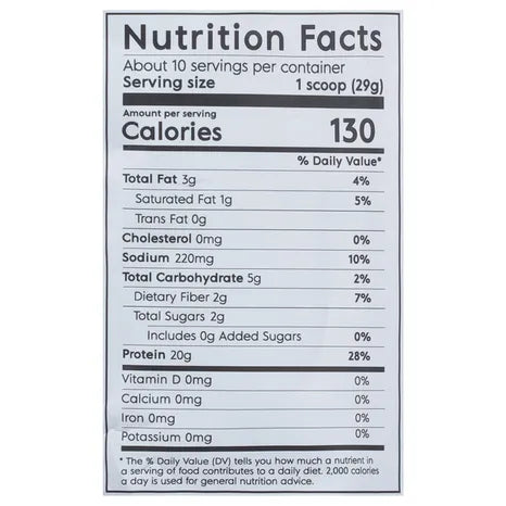 Truvani Organic Vanilla Plant Based Protein, 10.47 oz
