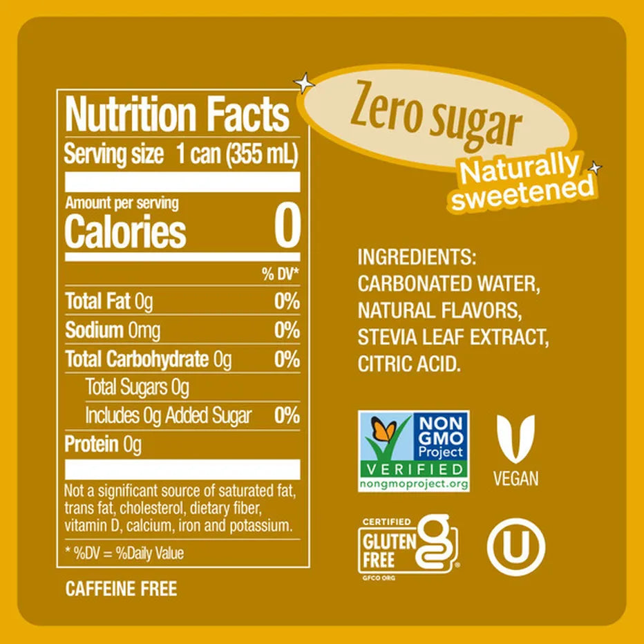 Zevia Zero Sugar Cream Soda, 6 Count