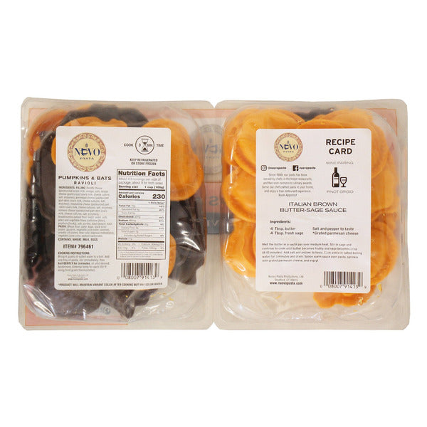Nuovo Pasta Pumpkin & Bats Ravioli, 16 oz, 2-count