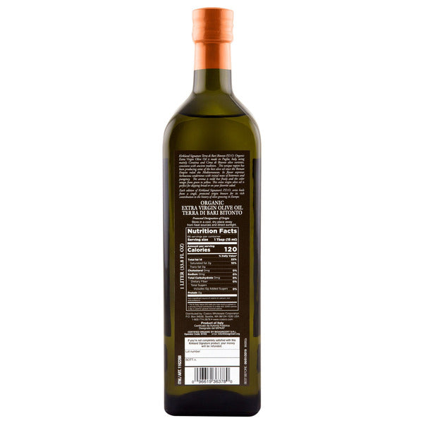 Kirkland Signature Organic Extra Virgin Olive Oil, 1 L