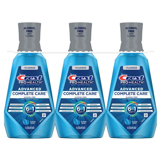 Crest Pro-Health Advanced Mouthwash, 33.8 fl oz, 3 Count