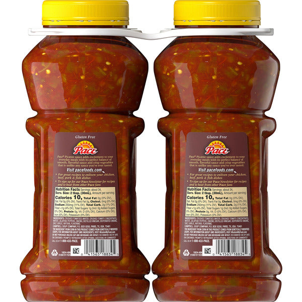 Pace Picante Sauce, 38 oz, 2 count