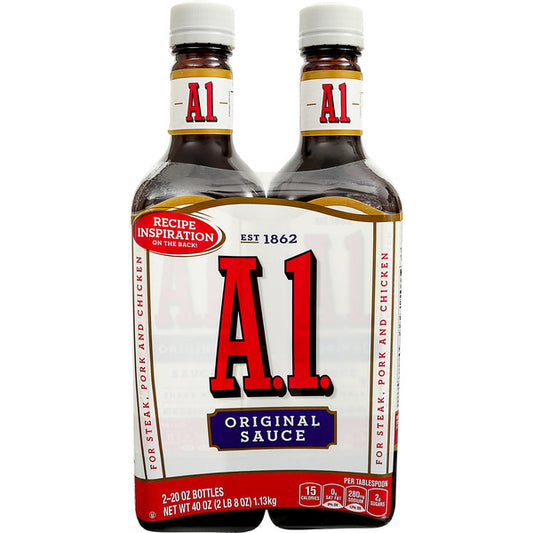 A.1. Steak Sauce, 20 oz, 2 ct