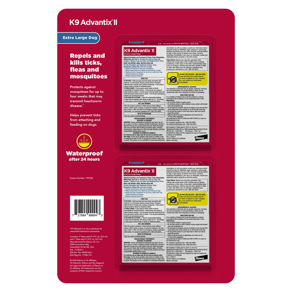 Advantix II Extra Large Dog, Over 55 lbs, 8 Month Supply
