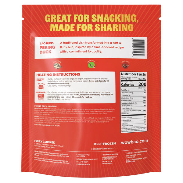 Wow Bao Peking Duck Bao Buns, 30 oz