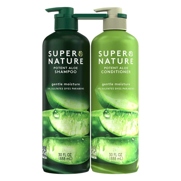 Super Nature Shampoo & Conditioner Set, 30 fl oz