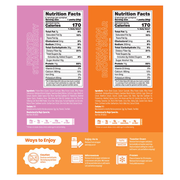 Magic Spoon Protein Pastries, Variety Pack, 1.97 oz, 12-count