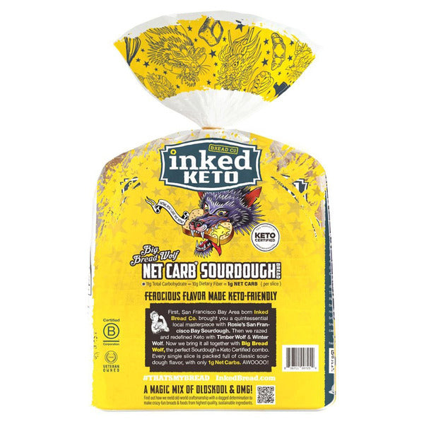 Inked Keto Bread Co Big Bread Wolf Net Carb Sourdough Bread, 32 oz