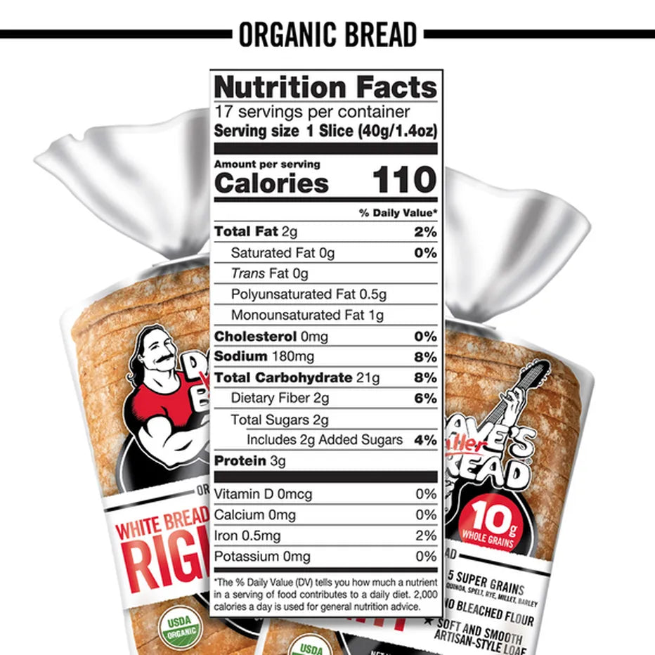 Dave's Killer Bread White Bread Done Right, 24 oz