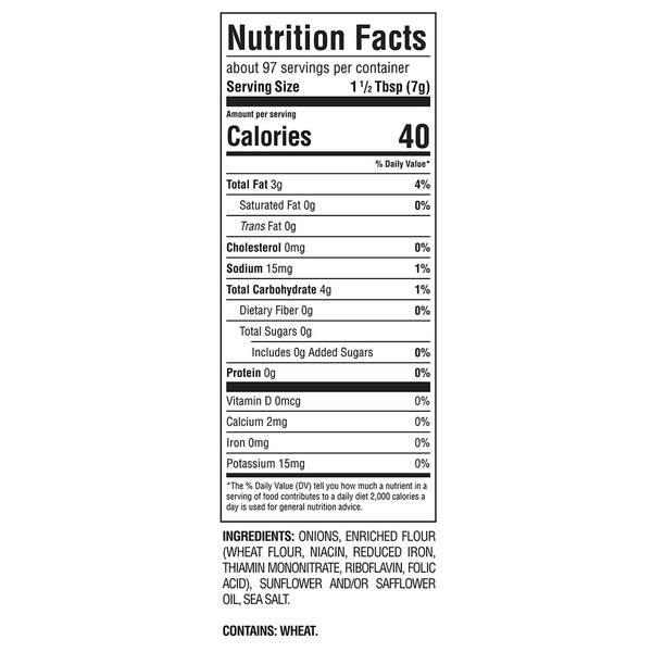 Fresh Gourmet Crispy Onions, 24 oz