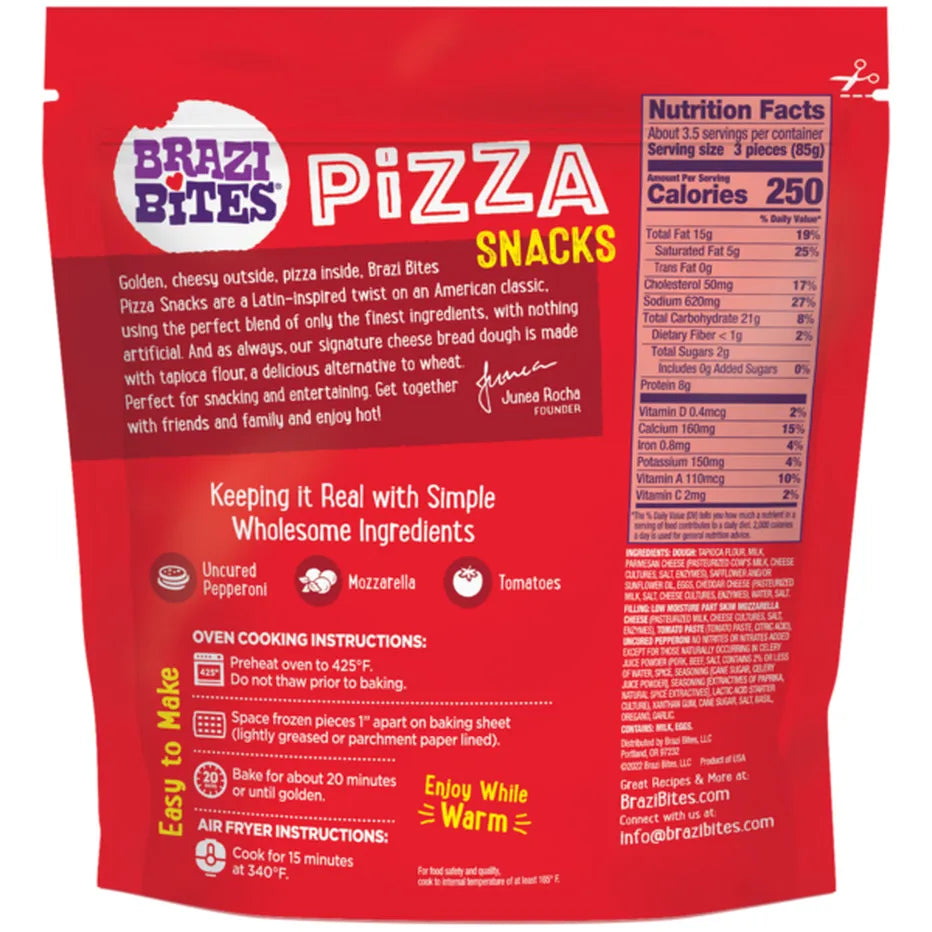 Brazi Bites Cheese & Uncured Pepperoni Bites, 10 oz