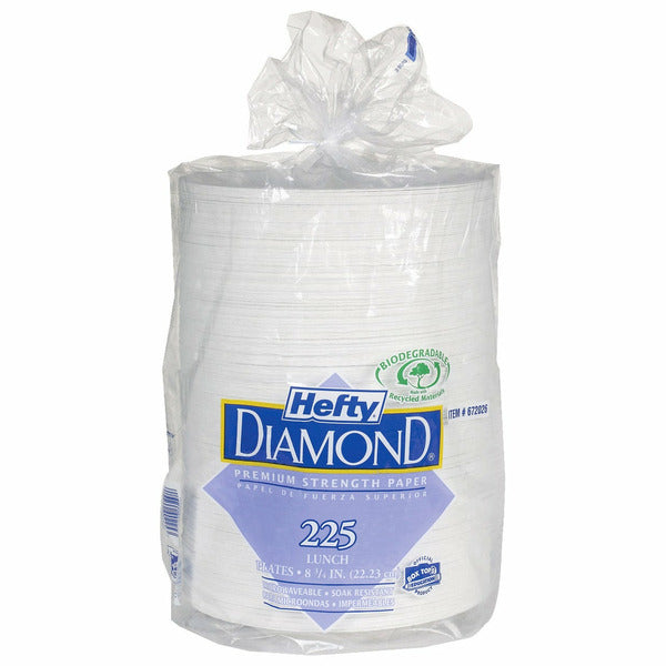 Hefty Diamond Lunch Plates, 225-count