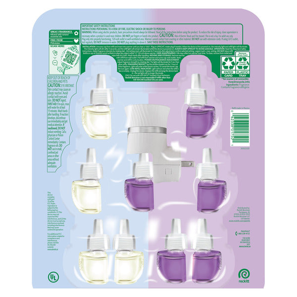 Airwick Scented Oils, 1 Plug-in + 9 Refills, Variety Pack, Assorted Scents