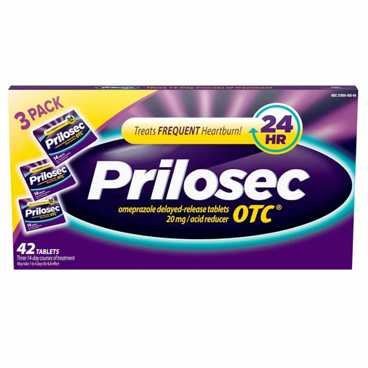 Prilosec OTC 20 mg Tablets, 42 Count