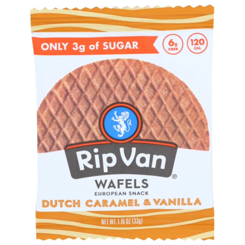 RipVan Dutch Caramel & Vanilla Wafels, 1.16 oz