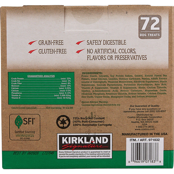Kirkland Signature Dental Chews, 72-count