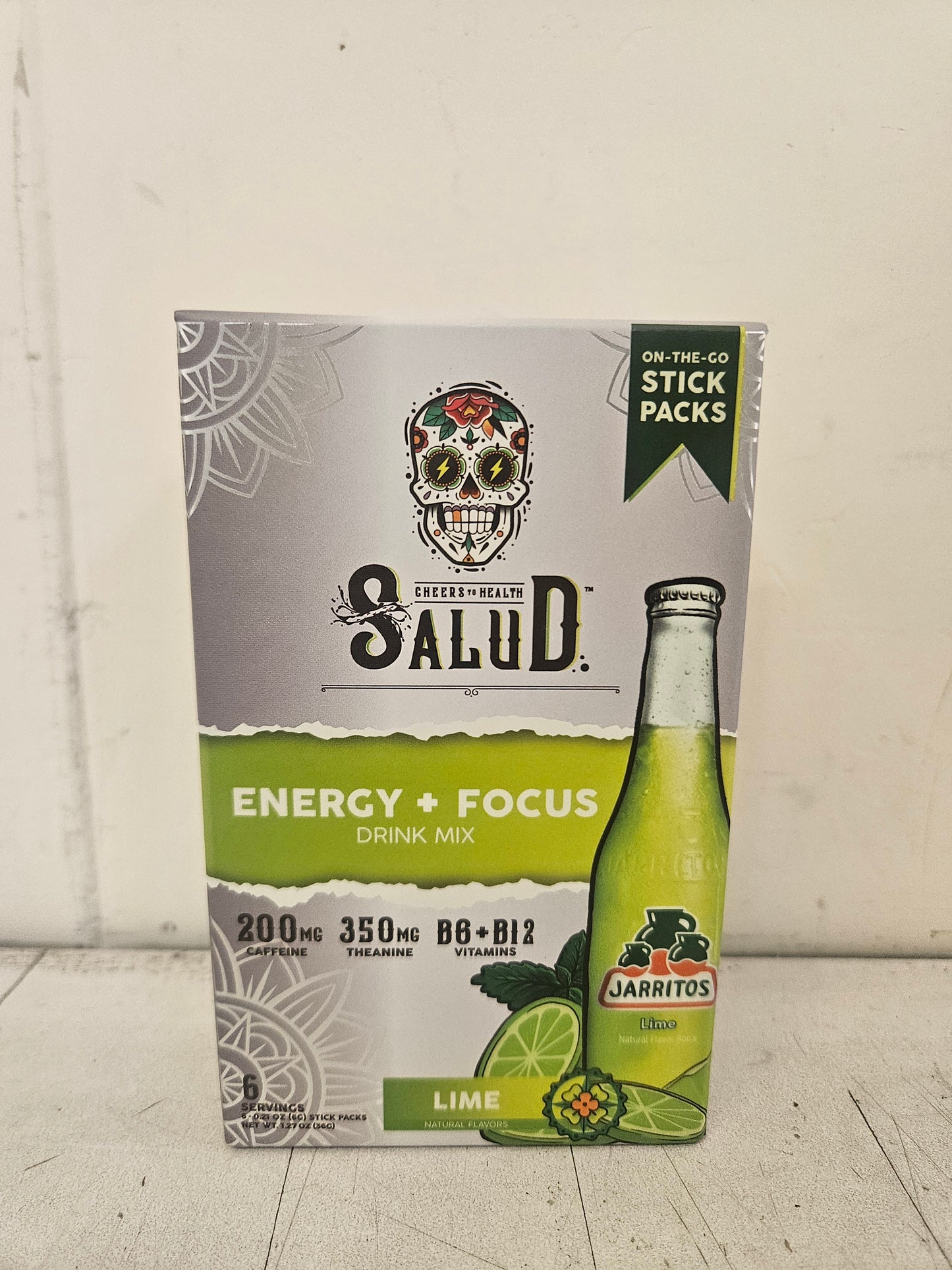 Salud Energy and Focus Lime 6-.21 oz Sticks