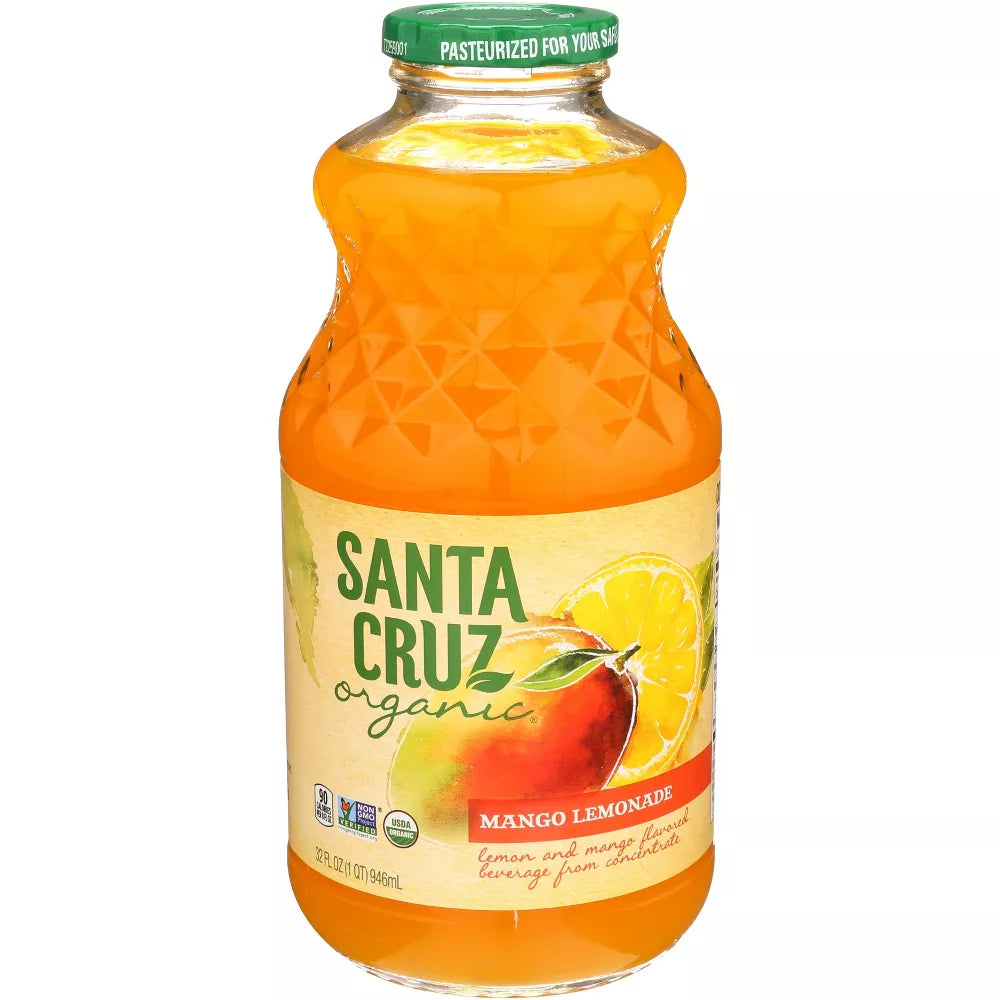 Santa Cruz Organic Mango Lemonade, 32 fl oz