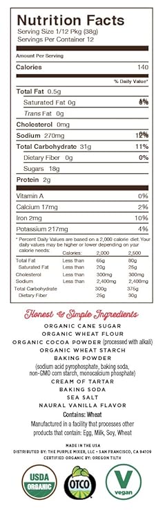 Miss Jones Baking Co Organic Chocolate Cake Mix, 15.87 oz