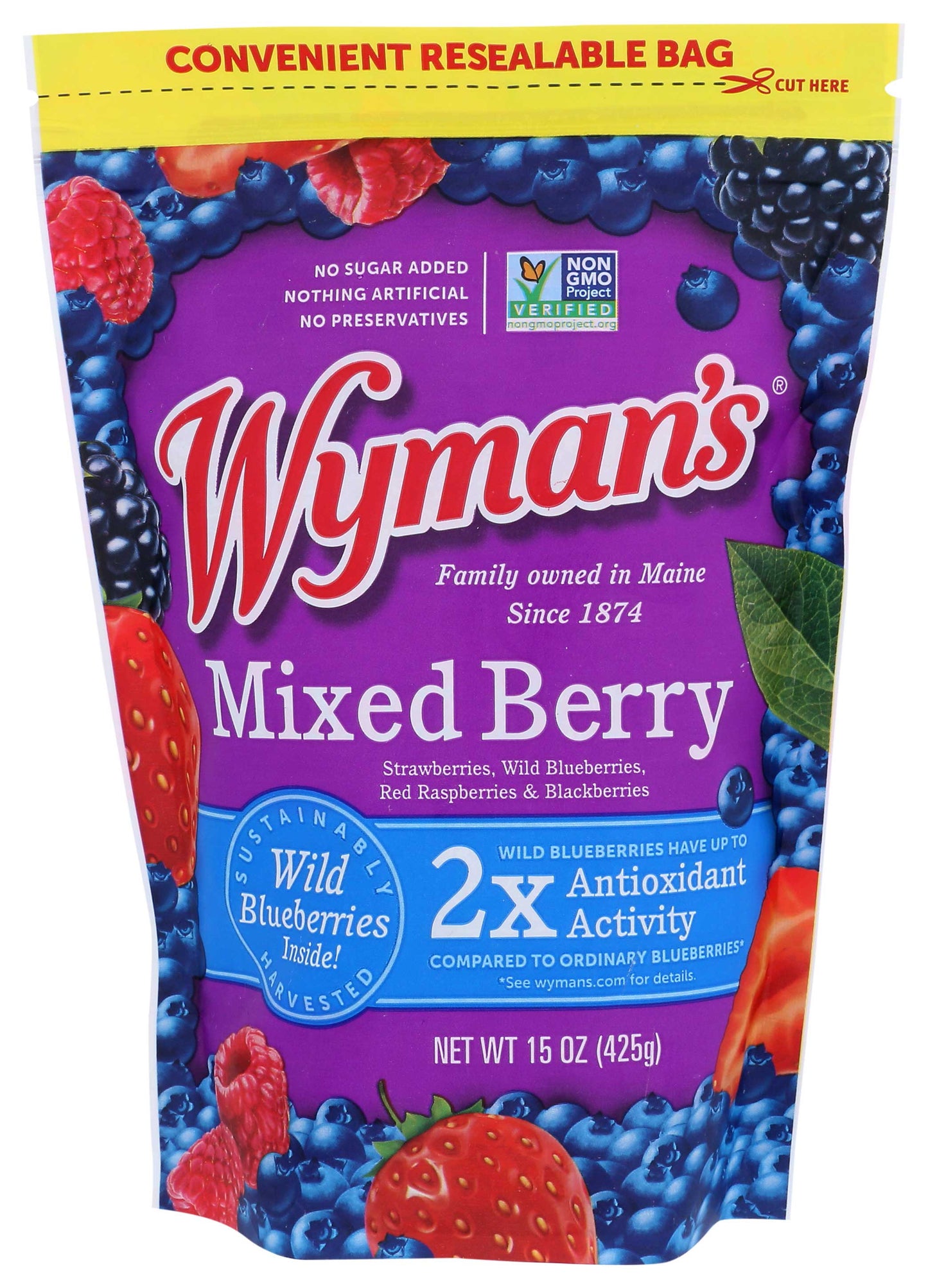 Wymans Mixed Berry, 15 oz