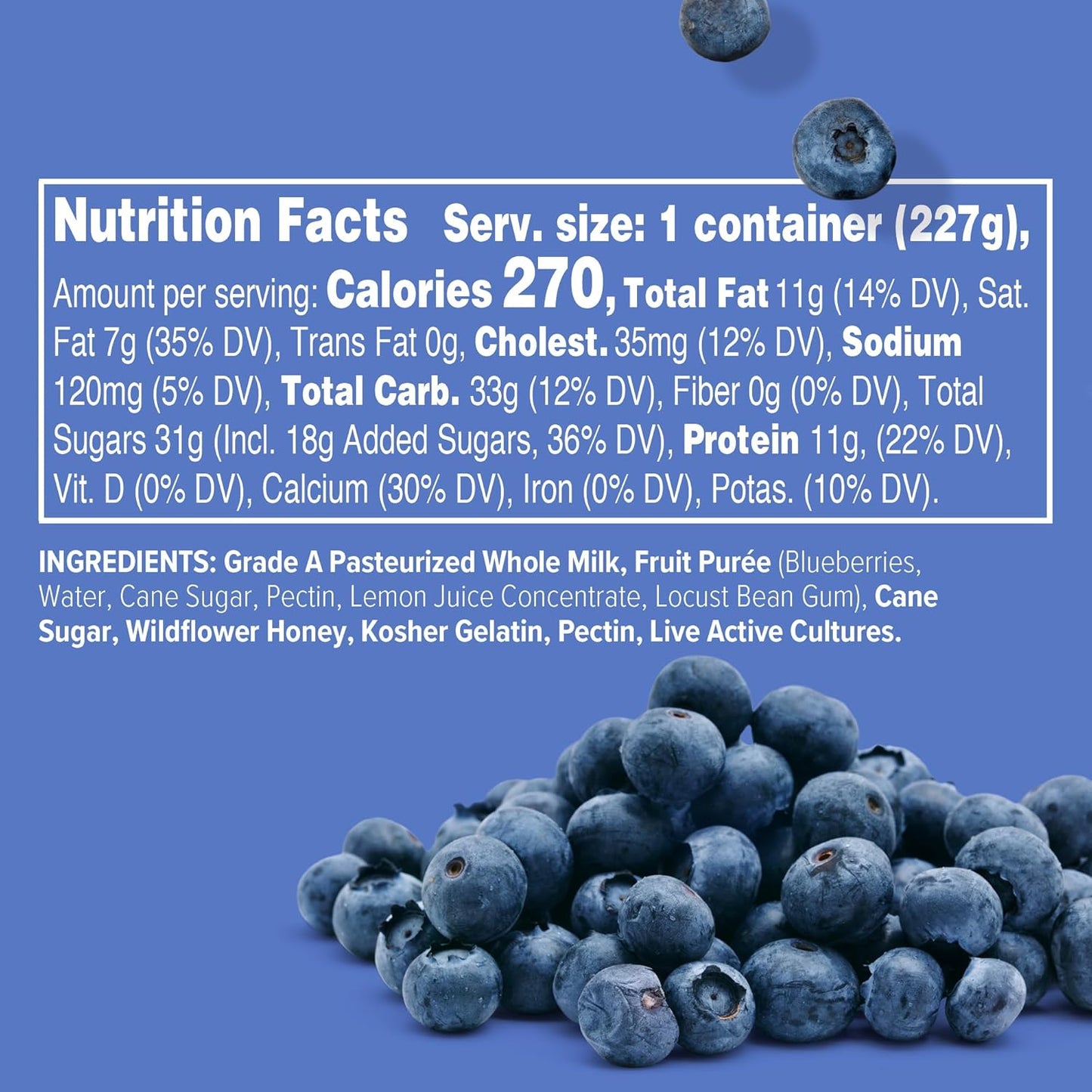 noosa Blueberry Yoghurt, 8 oz