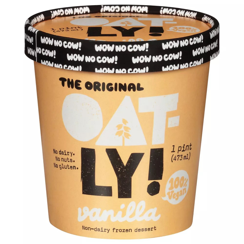 Oatly Vanilla Non-Dairy Frozen Dessert, 16 oz