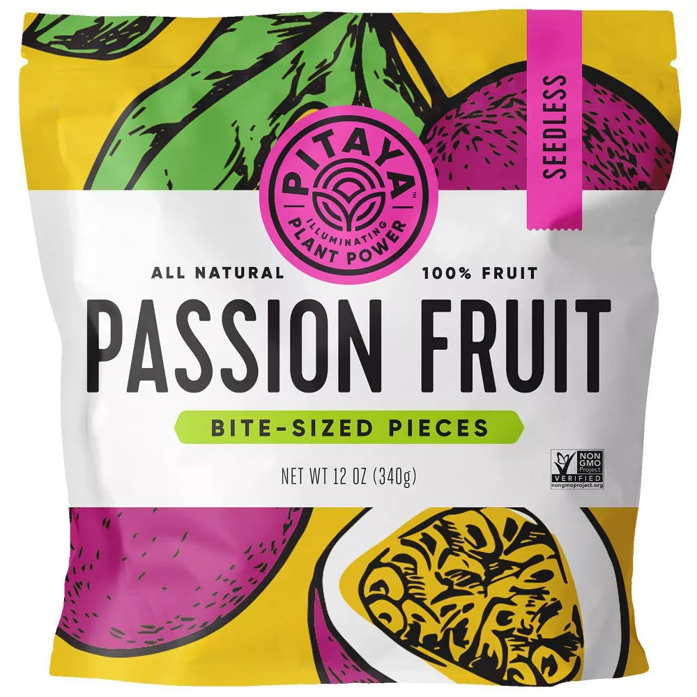 Pitaya Plus Frozen Seedless Passion Fruit Cubes, 12 oz
