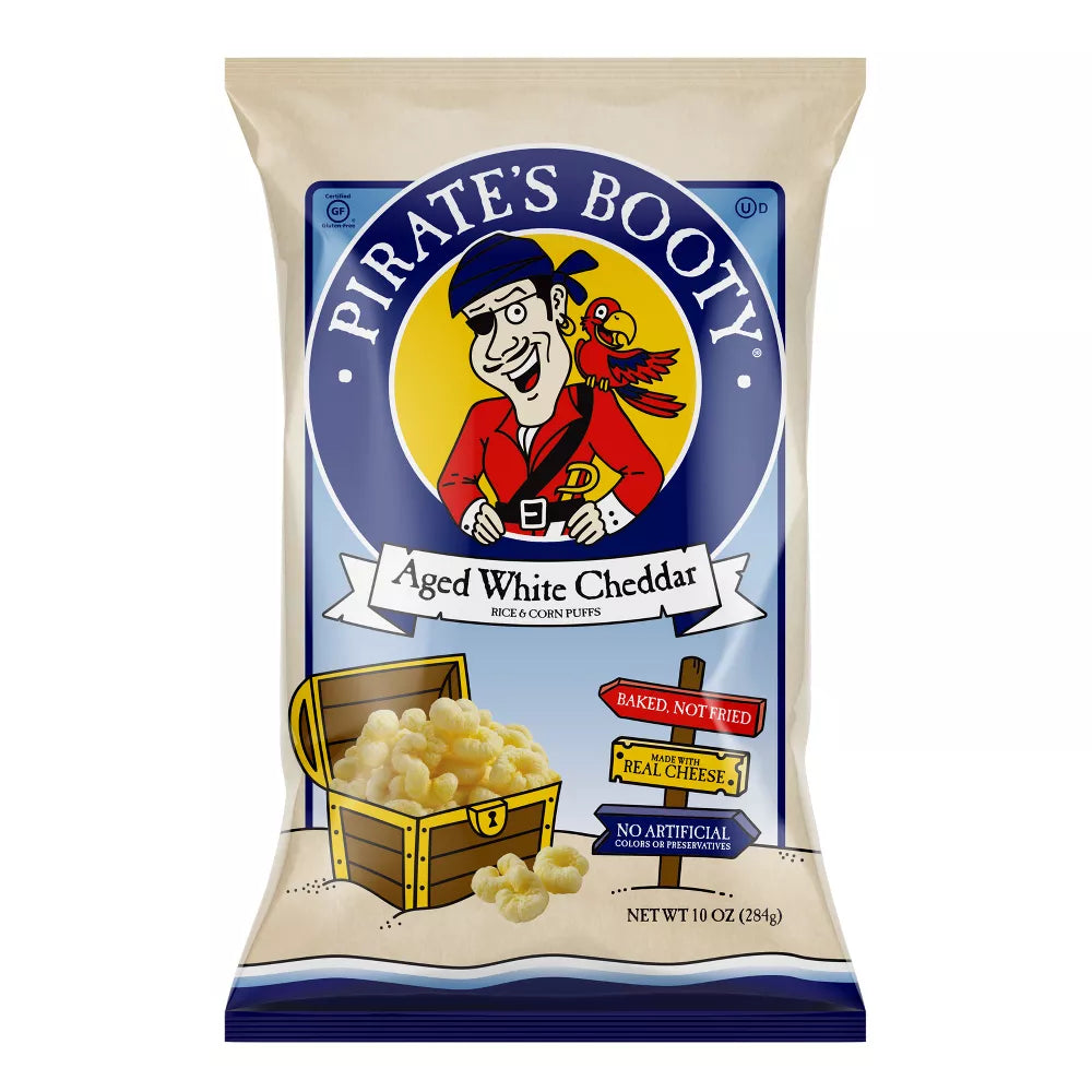 Pirate's Booty Aged White Cheddar Puffs, 10 oz