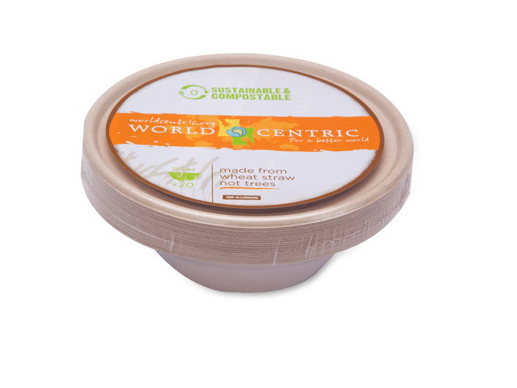 World Centric Wheat Straw Bowl, 20 Count