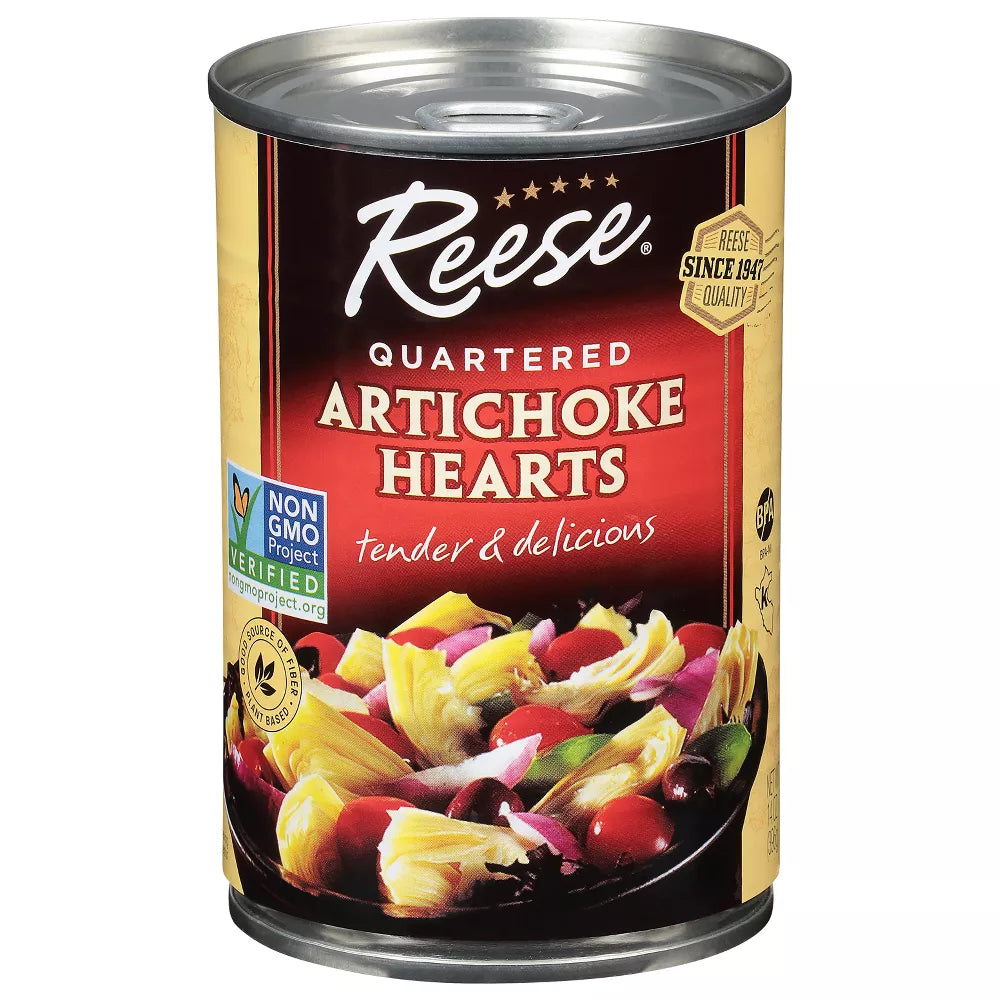 Reese Quartered Artichoke Hearts, 14 oz