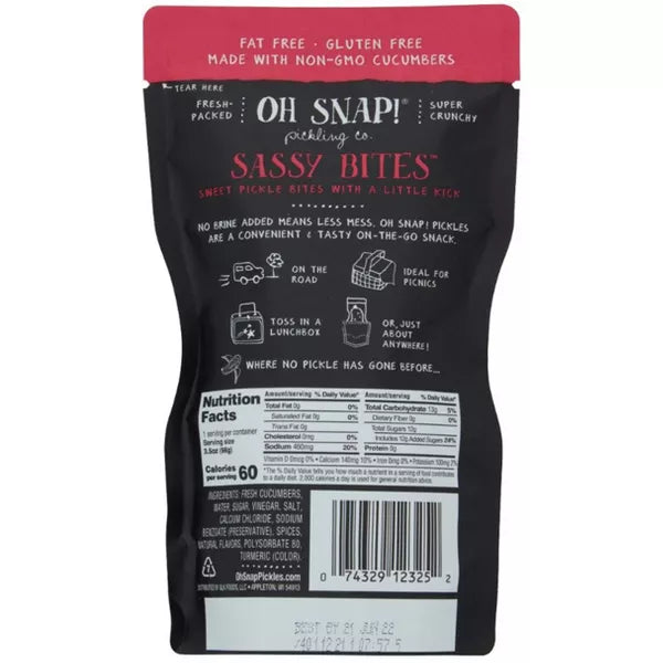 Oh Snap! Sassy Bites, 3.25 oz