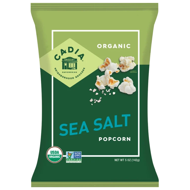 Cadia Organic Sea Salt Popcorn, 5 oz