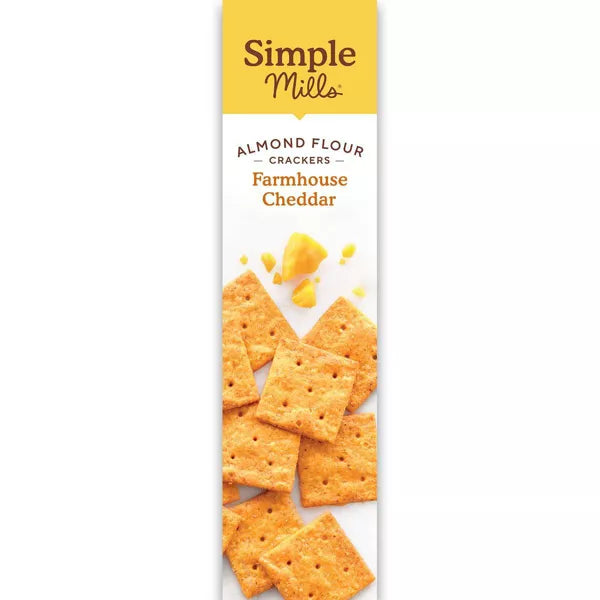 Simple Mills Farmhouse Cheddar Crackers, 4.25 oz