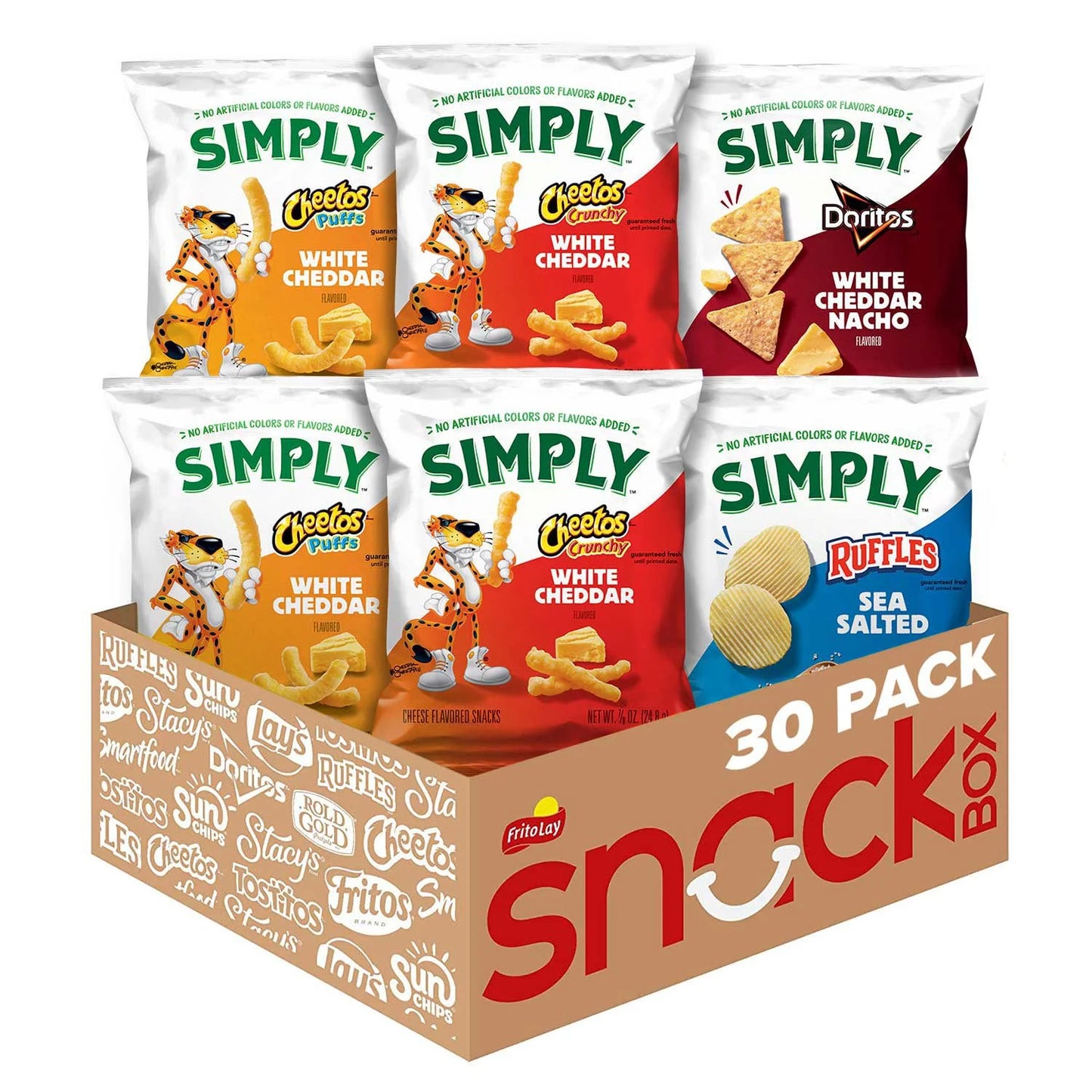 Simply Frito-Lay Mix, Variety Pack, 7/8 oz, 30 ct