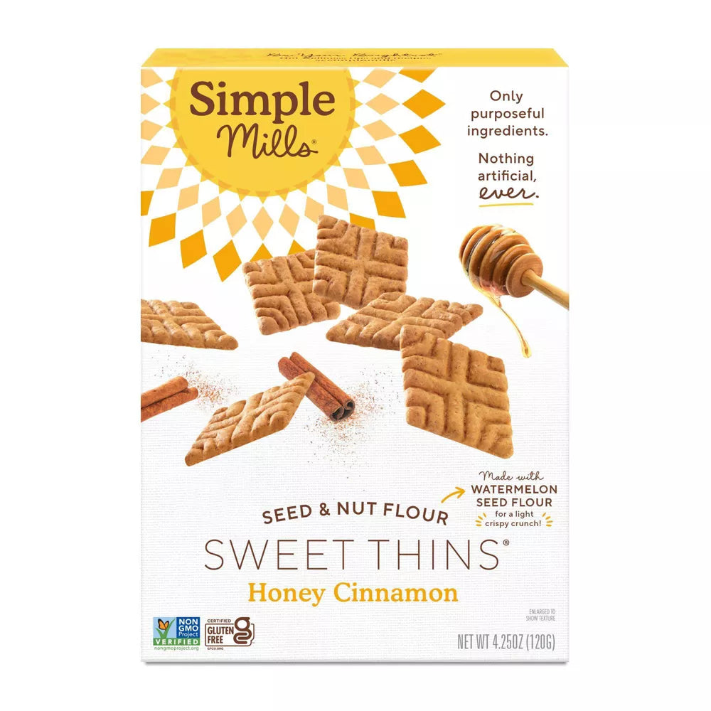 Simple Mills Honey Cinnamon Sweet Thins, 4.25 oz