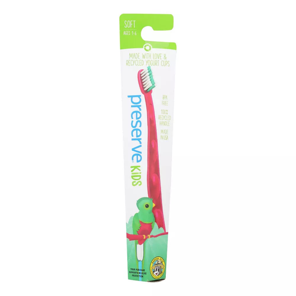 Preserve Kids Soft Bristle Red Toothbrush, 1 ct