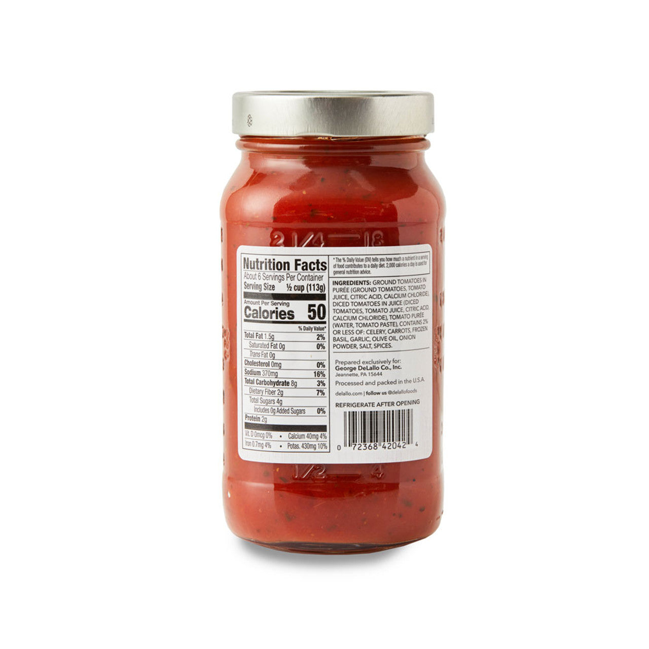 Delallo Premium Traditional Spaghetti Sauce, 24 oz